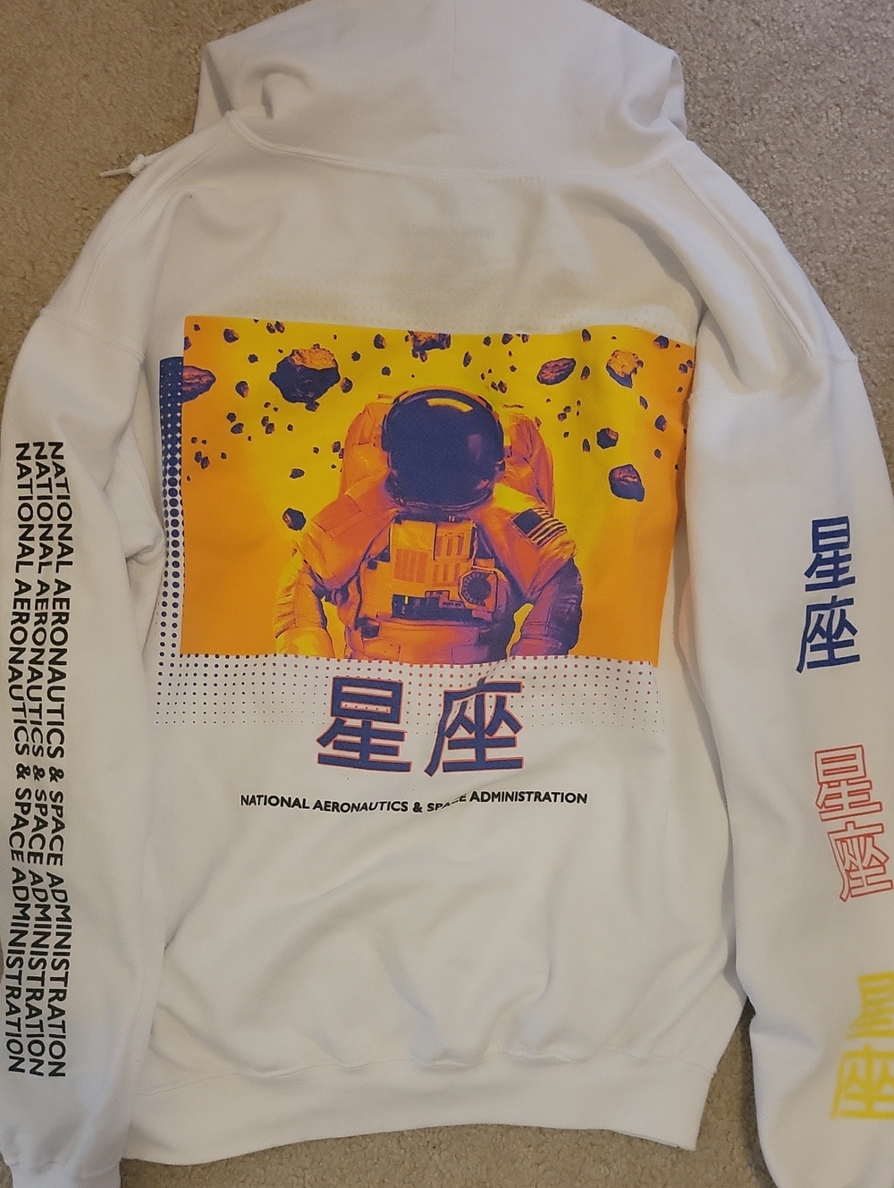 NASA Hyperspace Hoodie Space white